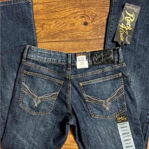 Wrangler • Men’s • Rock 47 • Slim/Straight • Blue • Denim • 29/34 • Jeans • New - Picture 7 of 16